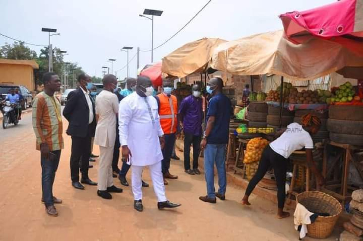 OCCUPATION DES TROTTOIRS A ABOMEY-CALAVI : Le maire Angelo Ahouandjinou fait libérer les espaces publics