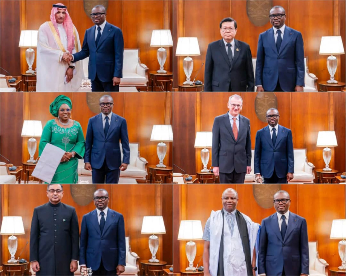 Diplomatie :Le président Romuald Wadagni reçoit les lettres de créance de treize ambassadeurs