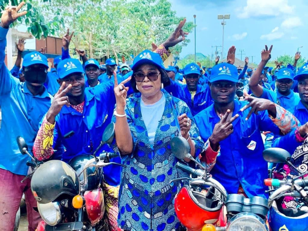 Pour la victoire du duo Wadagni-Talata: Adidjatou Mathys gagne la confiance des conducteurs de taxi-moto de Porto-Novo