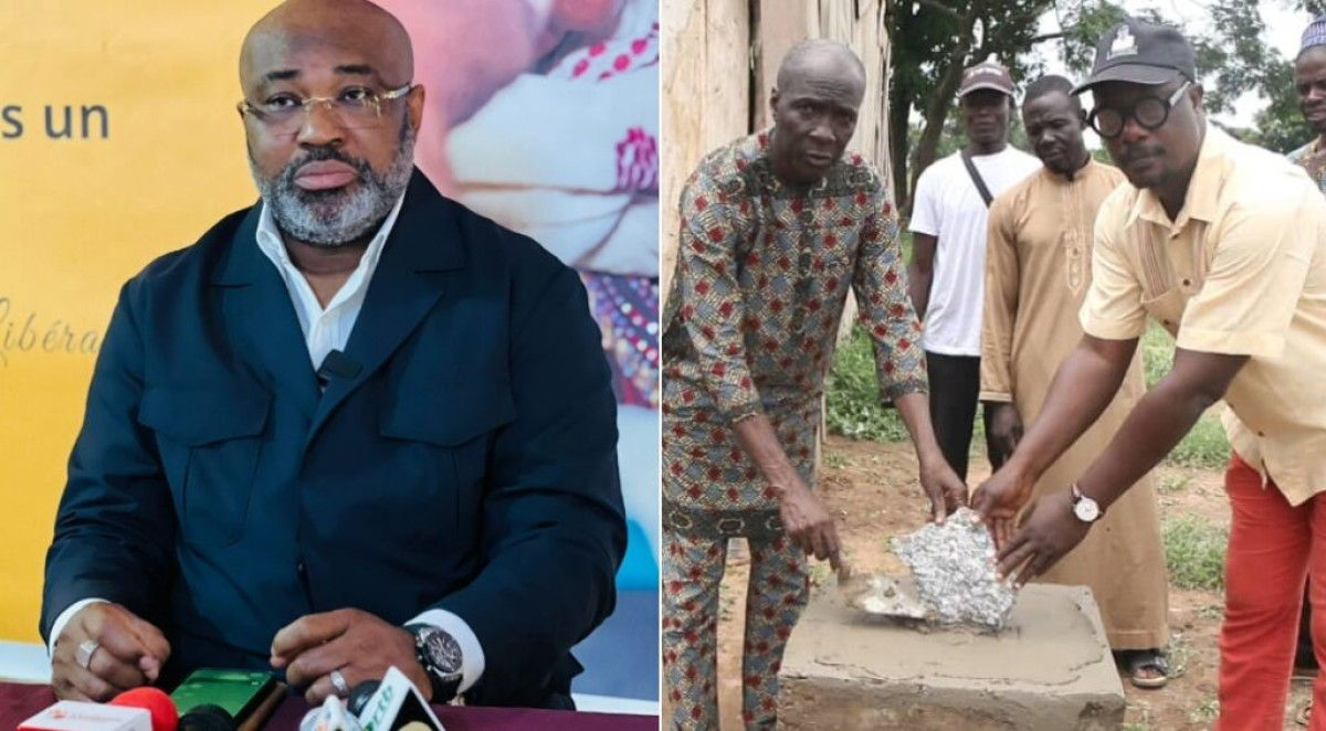 FIDÈLE À SON ENGAGEMENT DANS LE SECTEUR ÉDUCATIF BÉNINOIS : Richard Boni Ouorou vole au secours des acteurs de l’Epp Damambou à Parakou . Il offre un module de salles de classes dont la construction démarre aujourd’hui