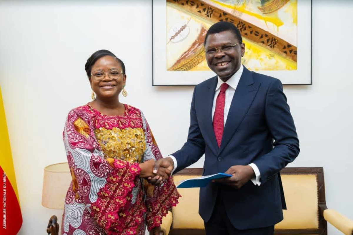 Après son élection à la tête de l'assemblée nationale: Joseph Djogbénou reçoit les félicitations de la présidente Dandi Gnamou