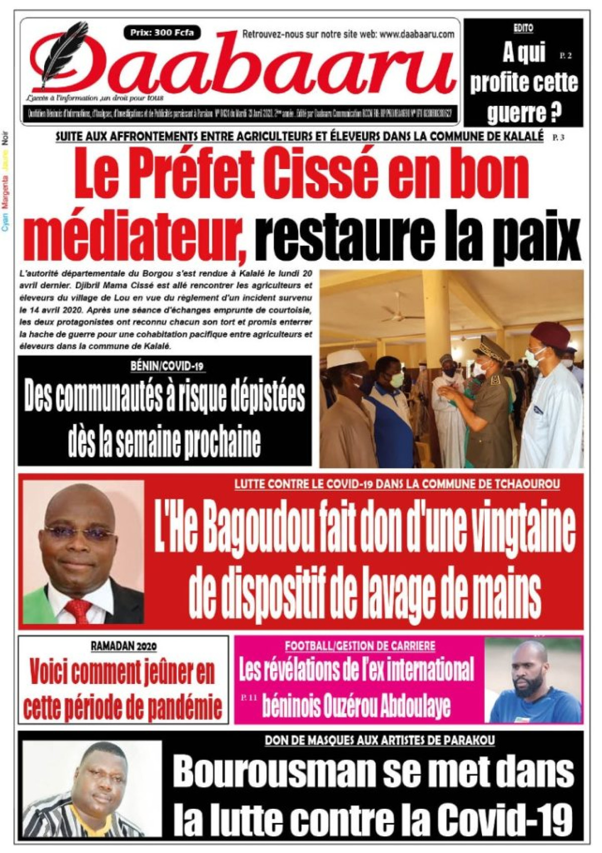 Parution du mardi 21 avril 2020