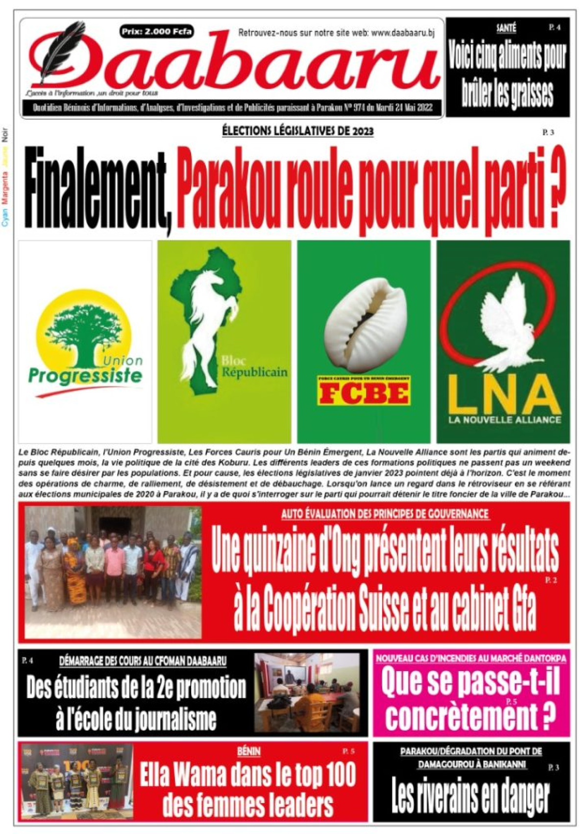 UNE DU MARDI 24 MAI 2022