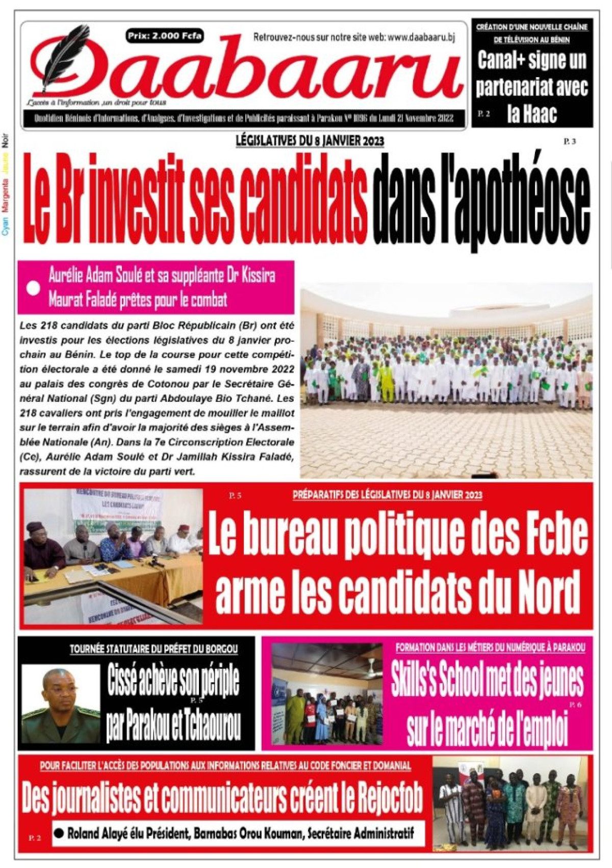 UNE DU LUNDI 21 NOVEMBRE 2022