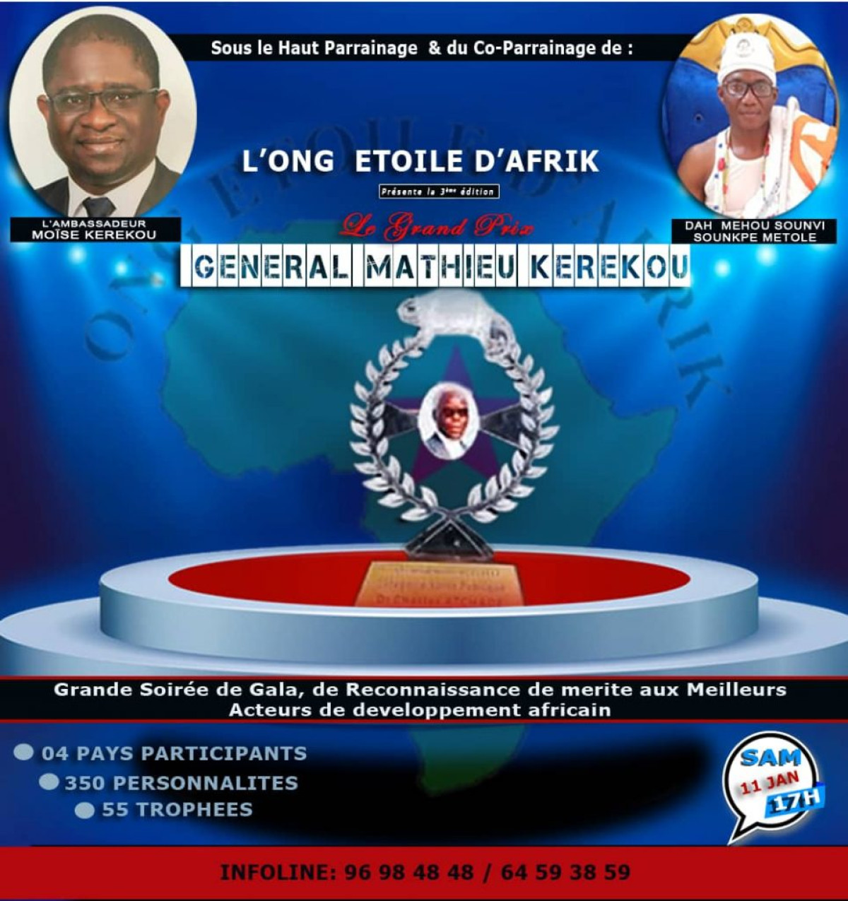 PRIX GÉNÉRAL MATHIEU KEREKOU DE L’ONG ETOILE D’AFRIK : La 3e édition aura lieu le 11 janvier 2020