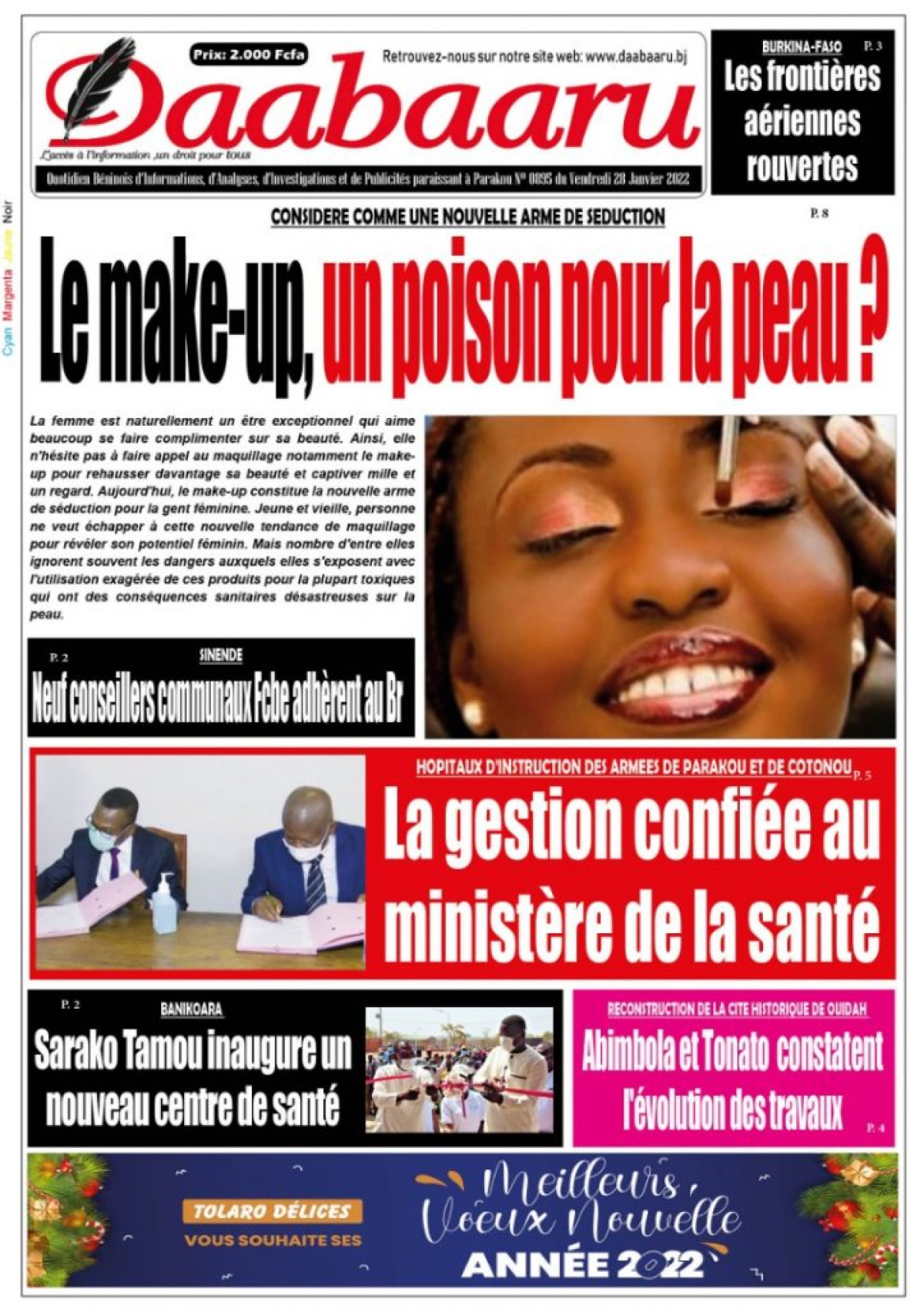 UNE DE CE VENDREDI 28 JANVIER 2022