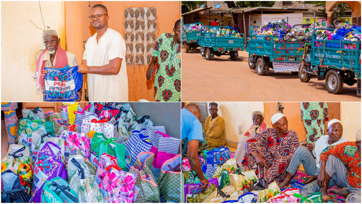 Ramadan sous le signe du partage à Parakou, Pèrèrè, N'Dali et Tchaourou: Bilal Yacoubou, la marque de jeunes qui feront " le Bénin de nos rêves"