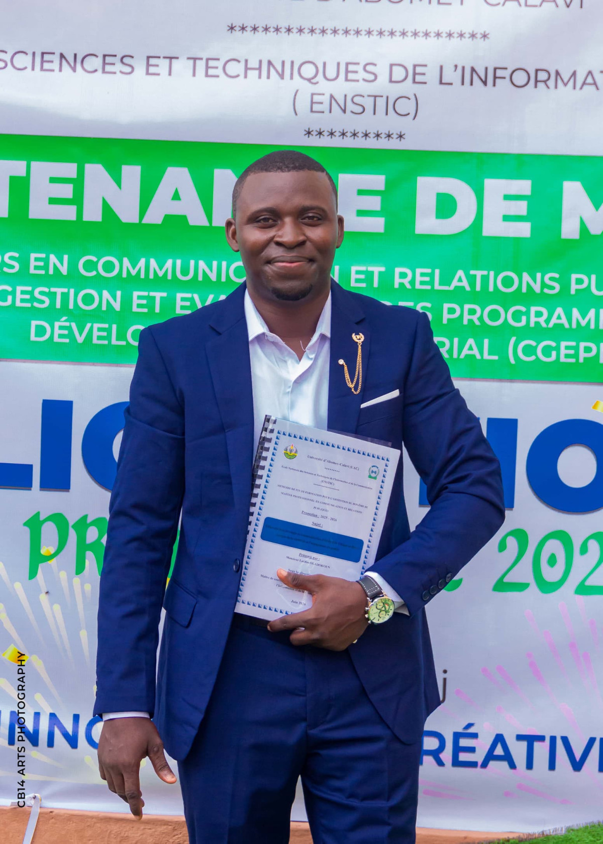 Soutenance à l'Enstic de l'Université d'Abomey-Calavi :Latifou Oladokoun décroche son Master en Communication et Relations Publiques