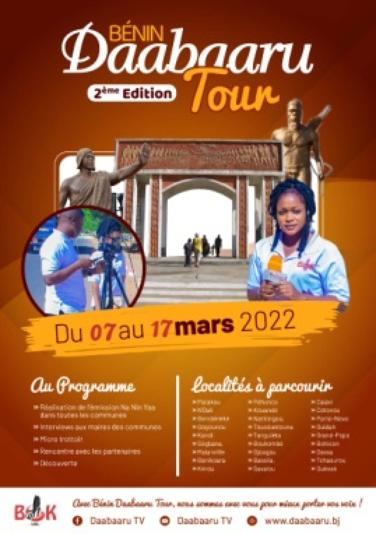 À TRAVERS UNE TOURNÉE NATIONALE : Le groupe de presse Daabaaru va à la rencontre des acteurs de développement . C’est du 7 au 17 mars prochain
