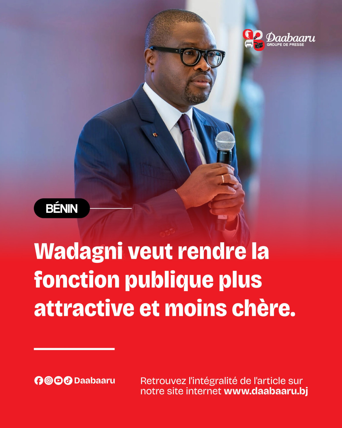 Modernisation de l'administration publique: Wadagni veut rendre la fonction publique moins chère et plus attractive