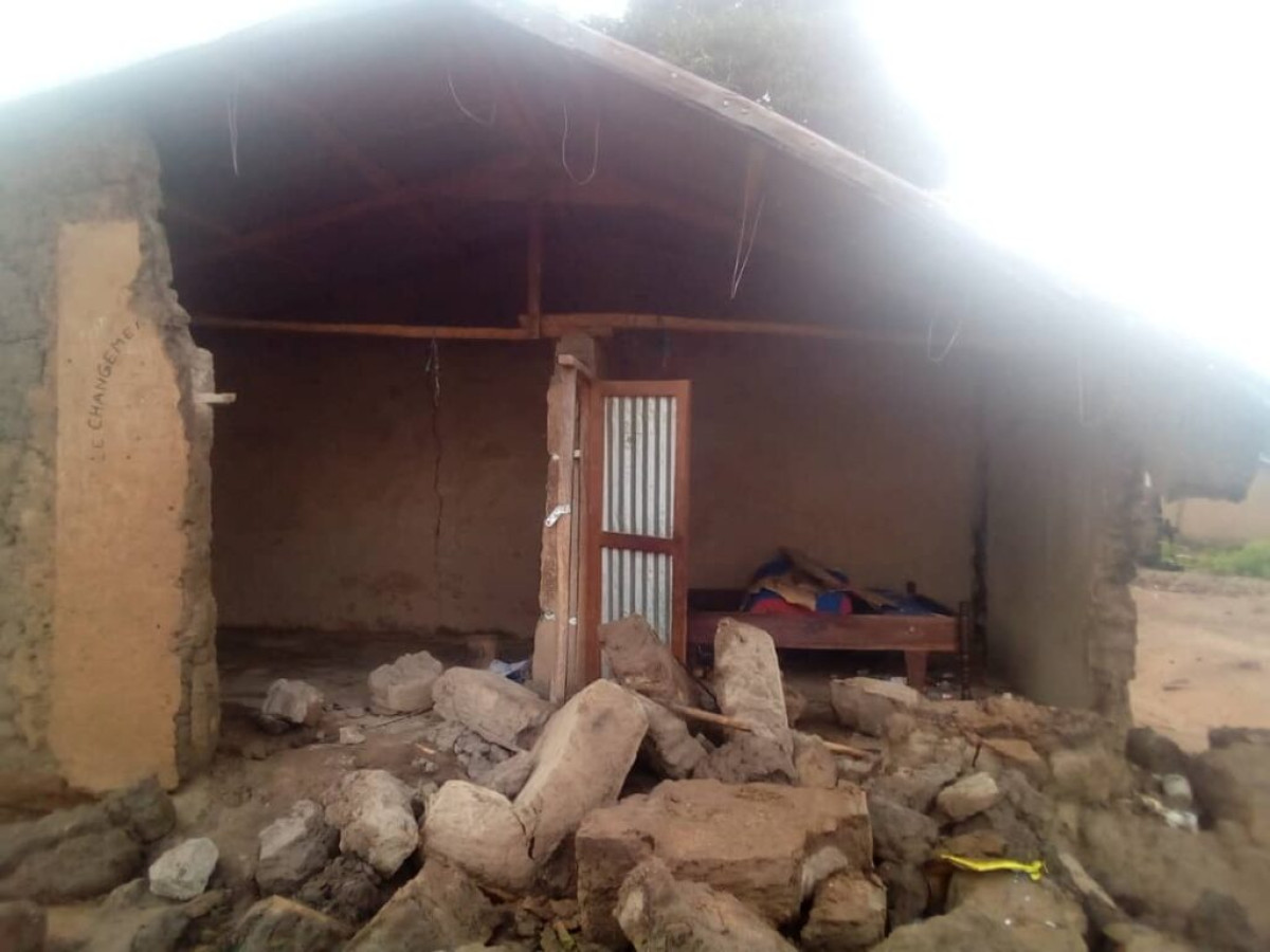 PLUIE DILUVIENNE A TCHAOUROU : Plus d’une soixantaine de maisons écroulées à Alafiarou