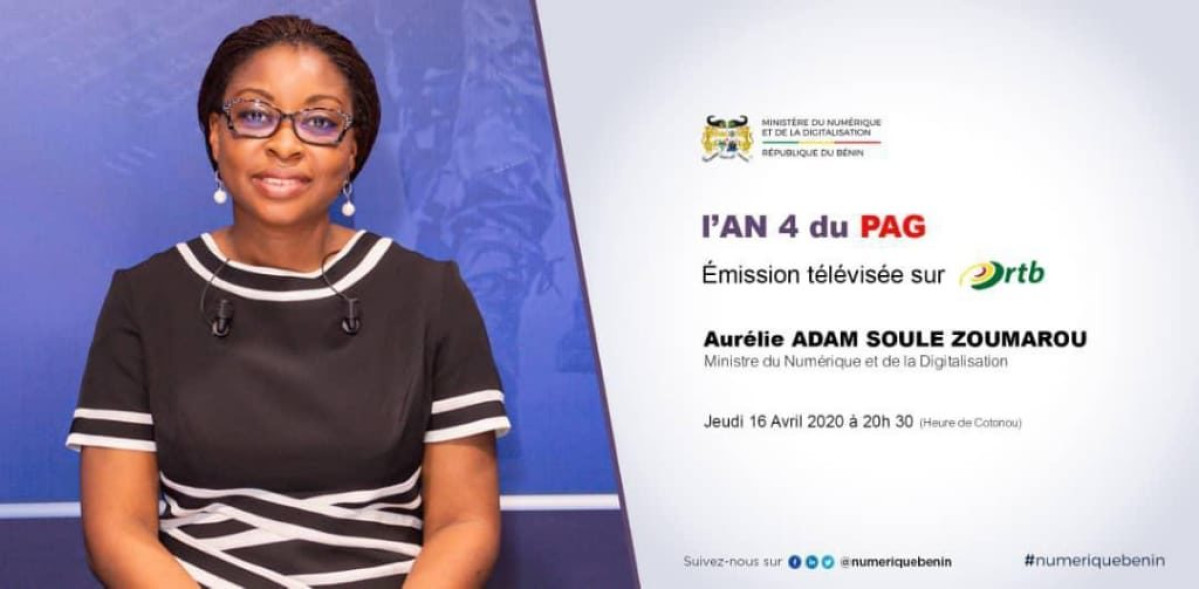 AN 4 DU PROGRAMME D’ACTION DU GOUVERNEMENT : Le Mnd Aurélie Adam Soulé ce jeudi 16 avril à 20h 30 sur l’ortb