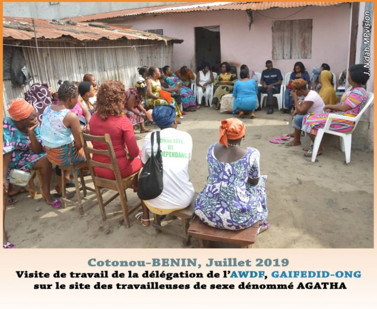 BIEN-ÊTRE DES FEMMES TRAVAILLEUSES DE SEXE À COTONOU : L’Awdf et Gaifedid en font une préoccupation