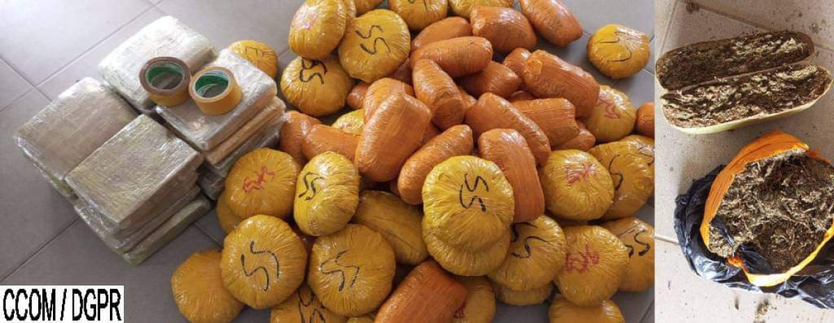 DÉPARTEMENT DE L’OUÉMÉ : La police saisit 83 emballages de chanvre indien à Gbéflomè
