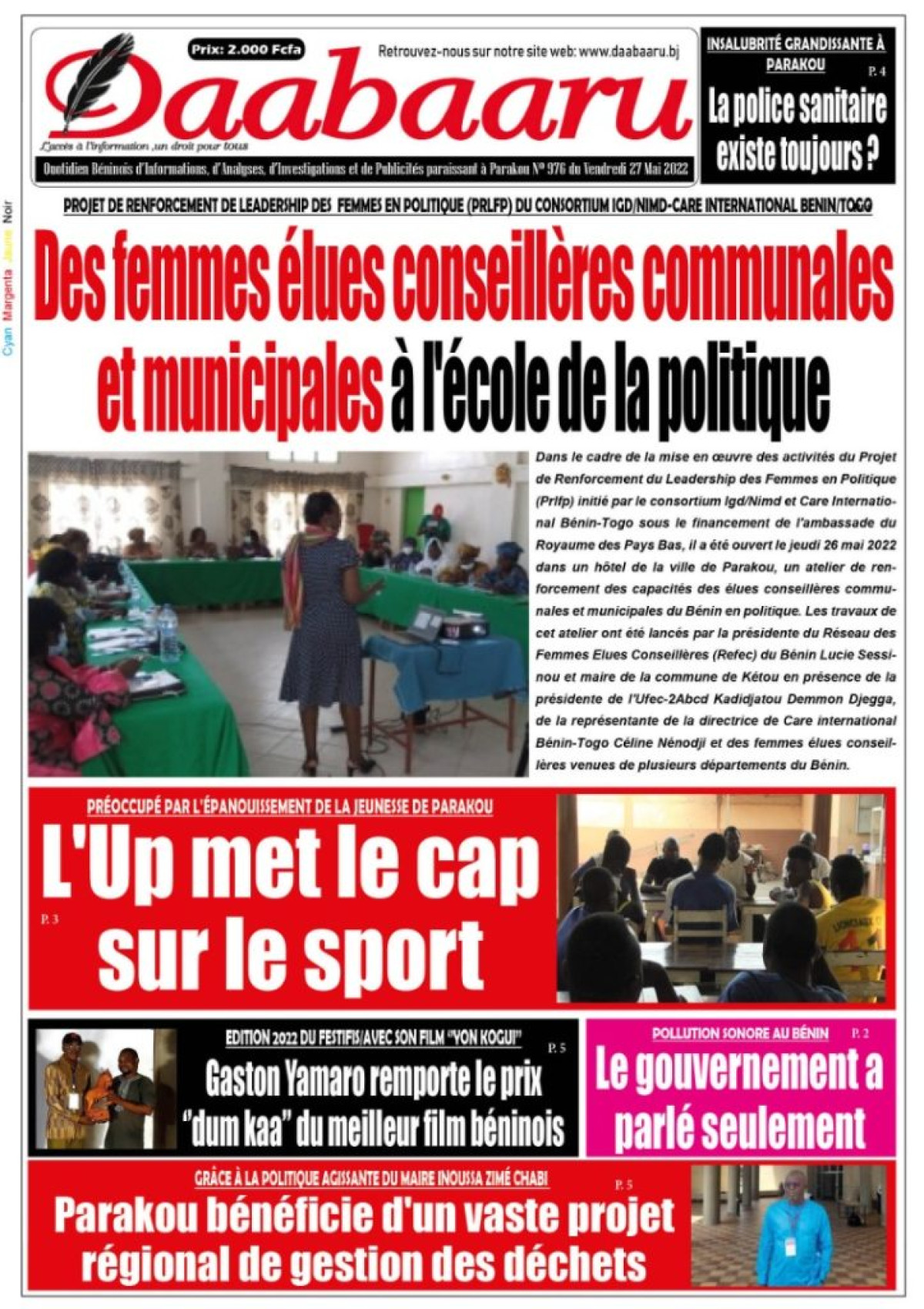 UNE DU VENDREDI 27 MAI 2022