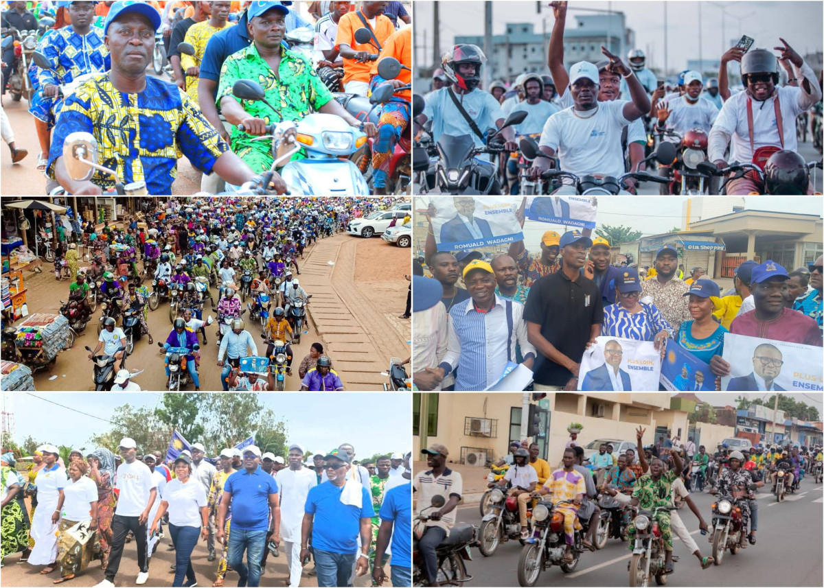 Campagne du duo Wadagni-Talata à Parakou, Djougou, Lokossa, Abomey, Porto-Novo, Cotonou...: les mouvements de soutien Row lancent le top d'une fête électorale