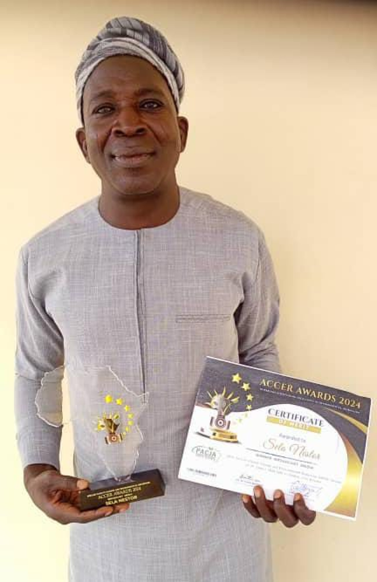 ACCER AWARDS 2024 SUR LES CHANGEMENTS CLIMATIQUES :  Le journaliste Nestor Sela de la Srtb Parakou remporte le premier prix 