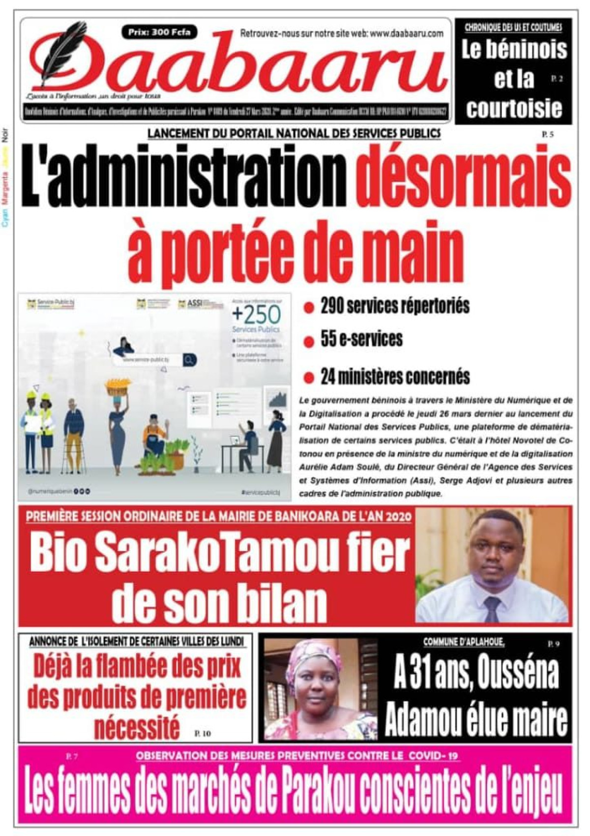 Parution du vendredi 27 mars 2020