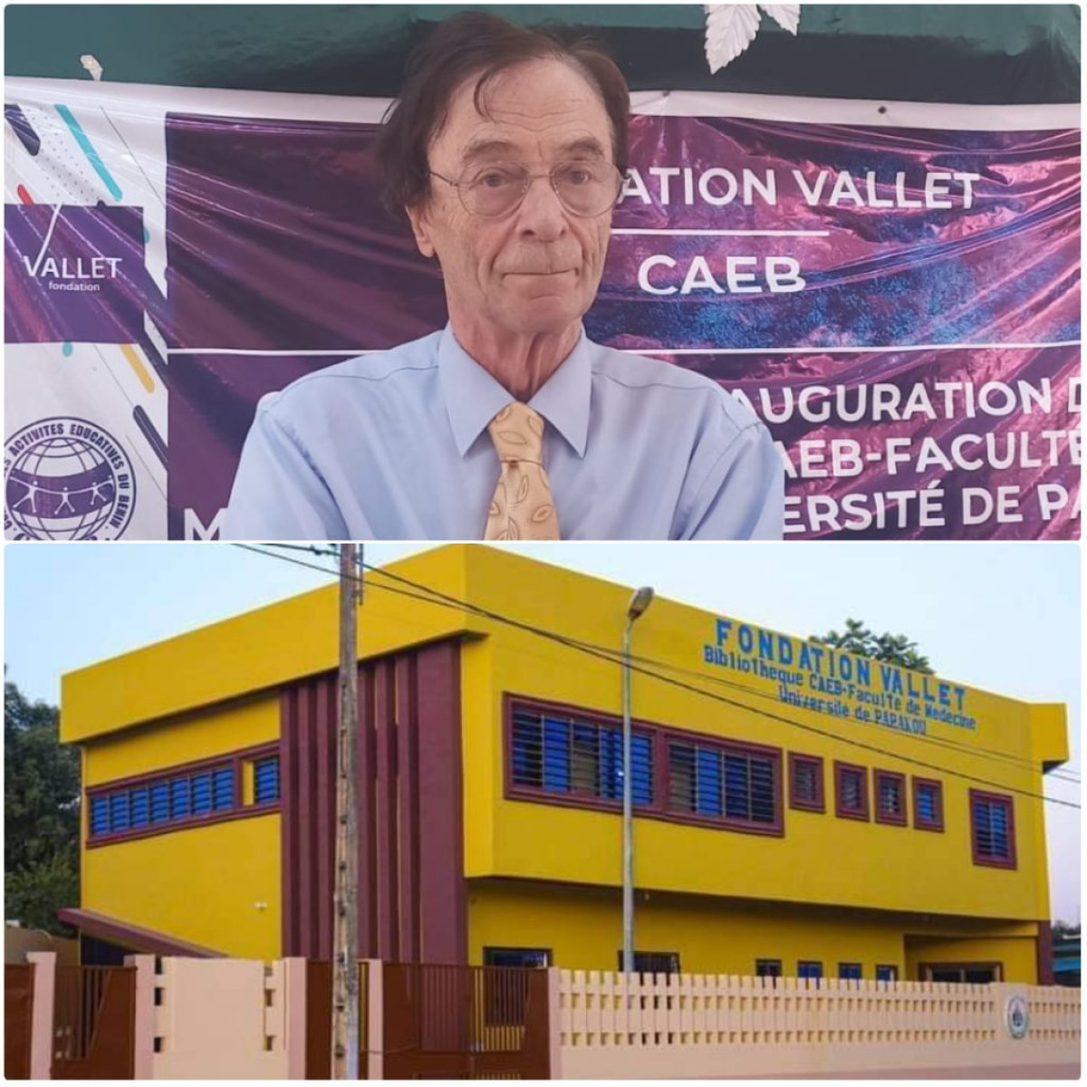 UNIVERSITÉ DE PARAKOU/GRÂCE À LA FONDATION VALLET ET AU CAEB : La Faculté de Médecine dotée d’une Bibliothèque moderne . Les actions du Prof Odon Vallet saluées