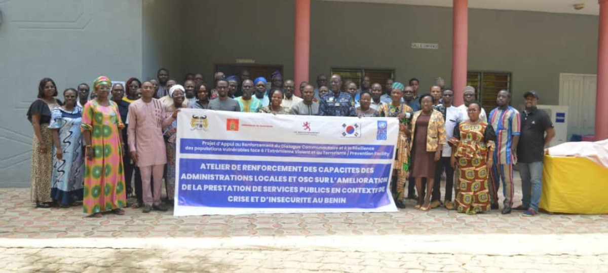 Amélioration de la prestation de services publics en contexte d’insécurité au Bénin: le Pnud outille des Osc et administrations locales