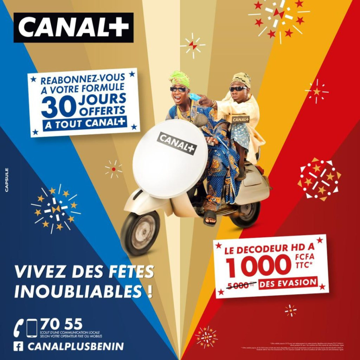 FÊTES DE FIN D’ANNÉE AVEC CANAL+ : 30 jours de bonus, le décodeur à 1000F cfa