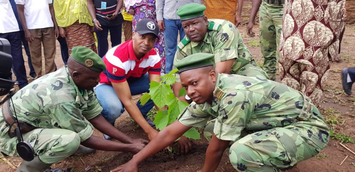 35E JOURNÉE NATIONALE DE L’ARBRE DANS LE BORGOU: Le préfet Djibril Mama Cissé en main verte à Nikki