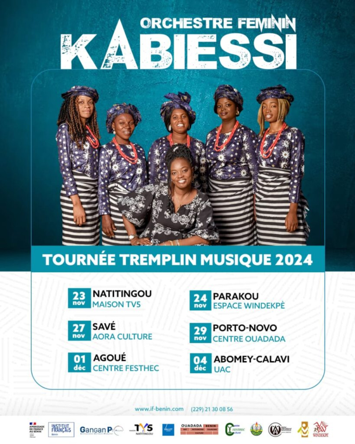 TREMPLIN MUSIQUE 2024 : La tournée de l’orchestre féminin Kabiessi lancée