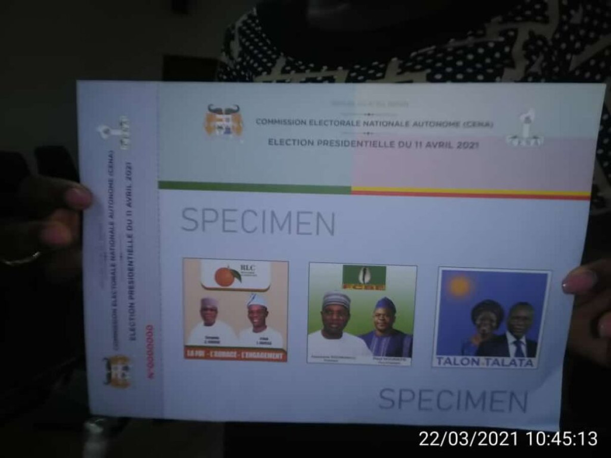 BENIN/PRESIDENTIELLE DU 11 AVRIL : Remise du spécimen du bulletin unique aux candidats
