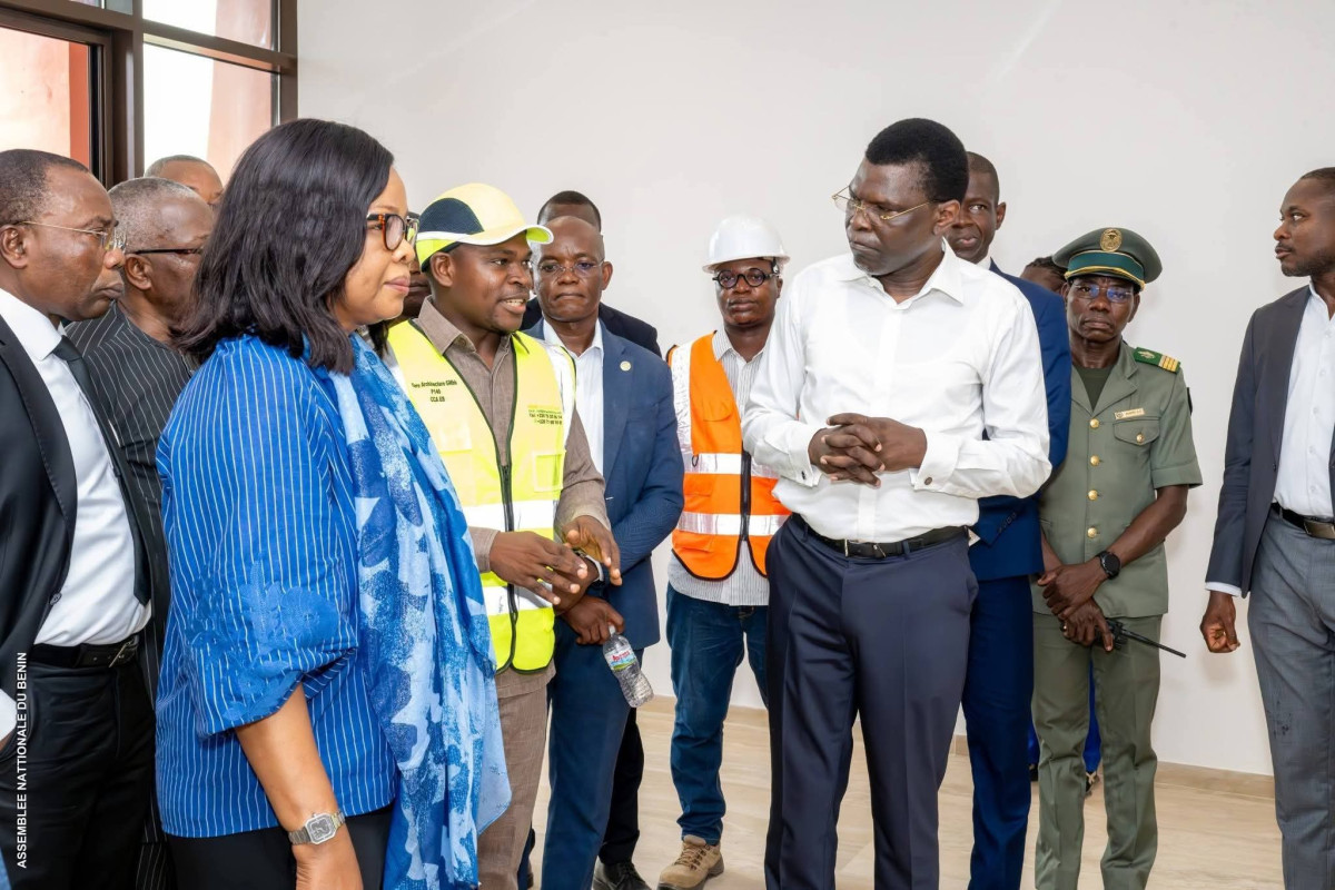 Visite de chantier du nouveau siège de l'assemblée nationale: les travaux progressent, Djogbénou rassuré