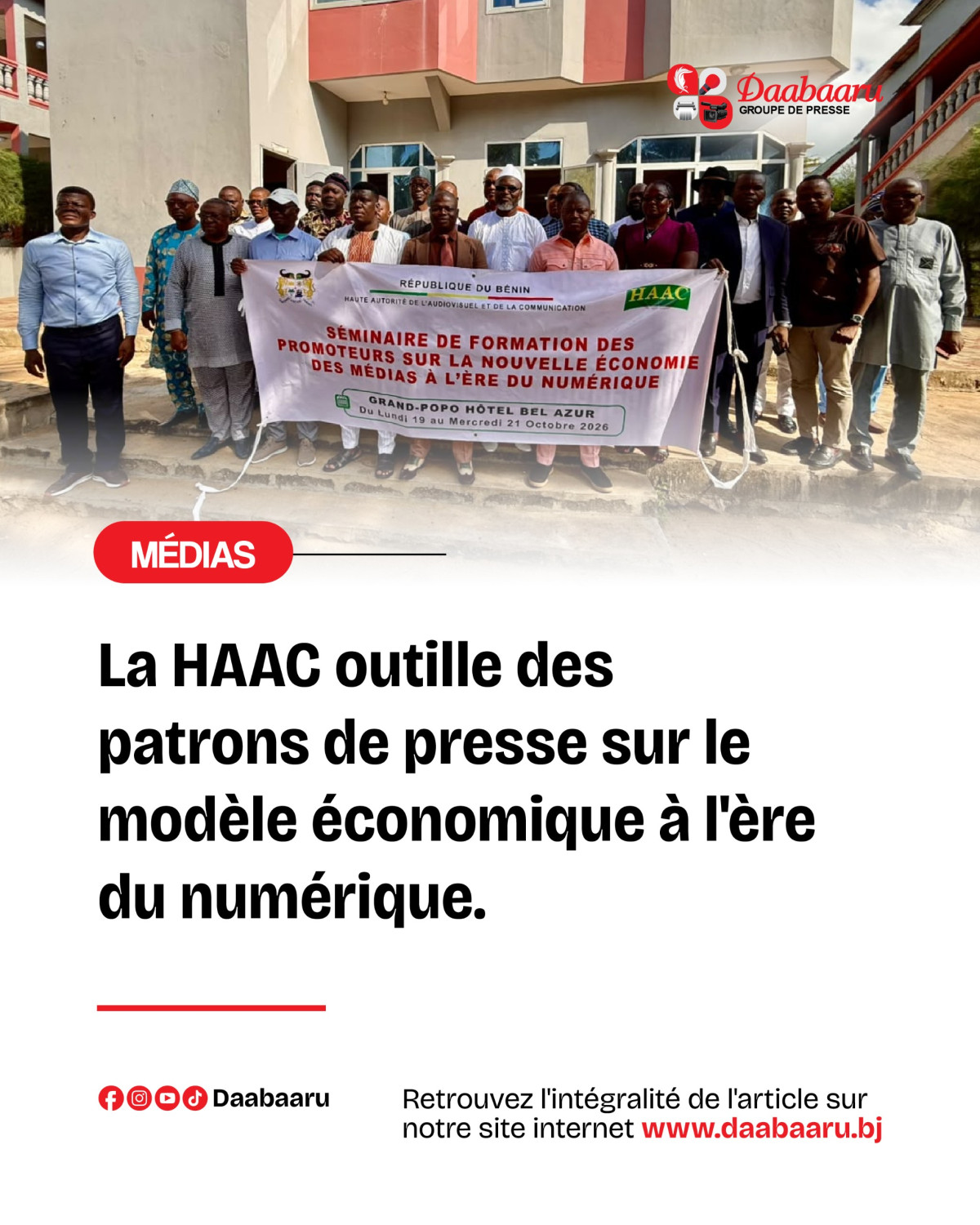 Bénin/financement des médias à l'ère du numérique :Des patrons de presse réfléchissent sur le modèle économique