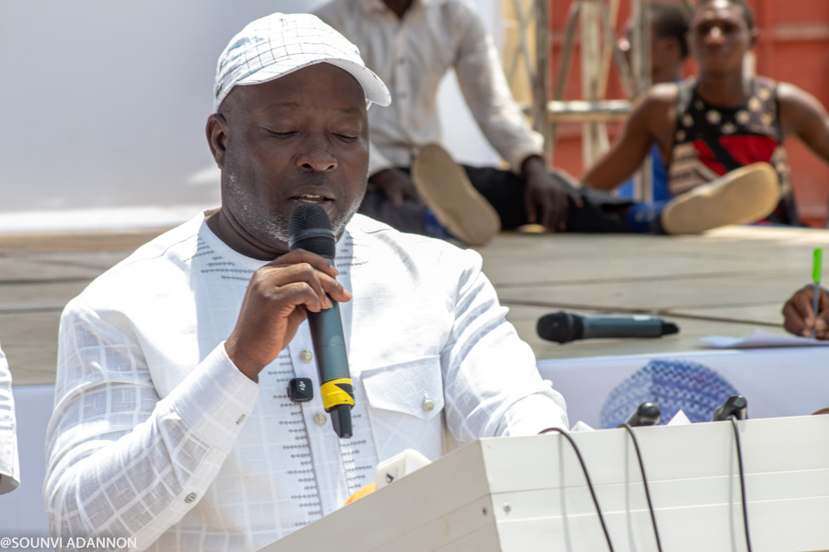 Adam Chabi Bouko au Géant meeting de la plateforme soutien Row dans le Borgou: « ceux qui votent décident. Ceux qui s'abstiennent subissent... Votons, ne nous effaçons pas »
