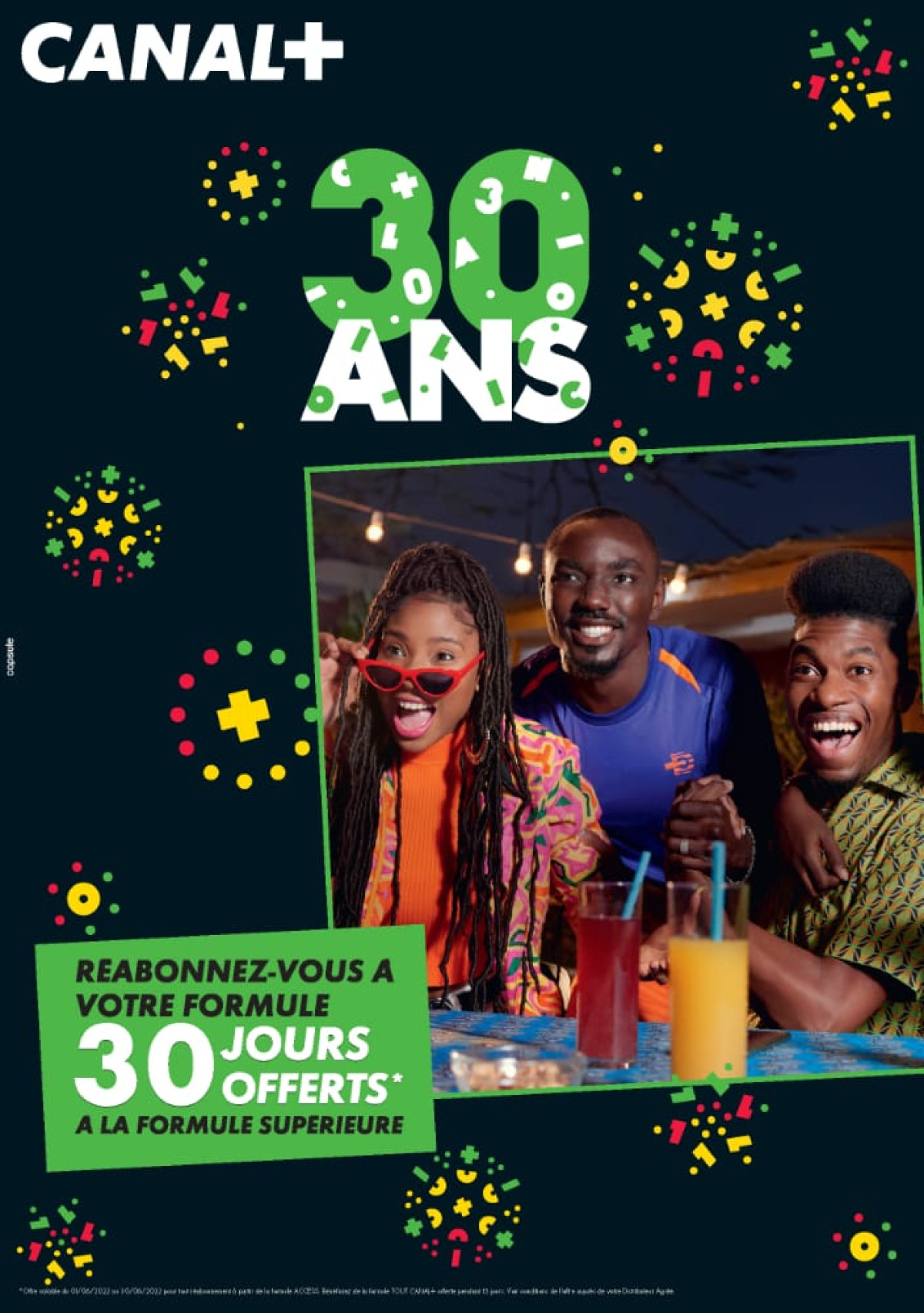 À L’OCCASION DE SES 30 ANS D’ANNIVERSAIRE : Canal + Bénin offre 30 mois d’abonnement « faalaa! » au 300ème abonné . Le décodeur cédé à 5000 Fcfa à partir de la formule Access