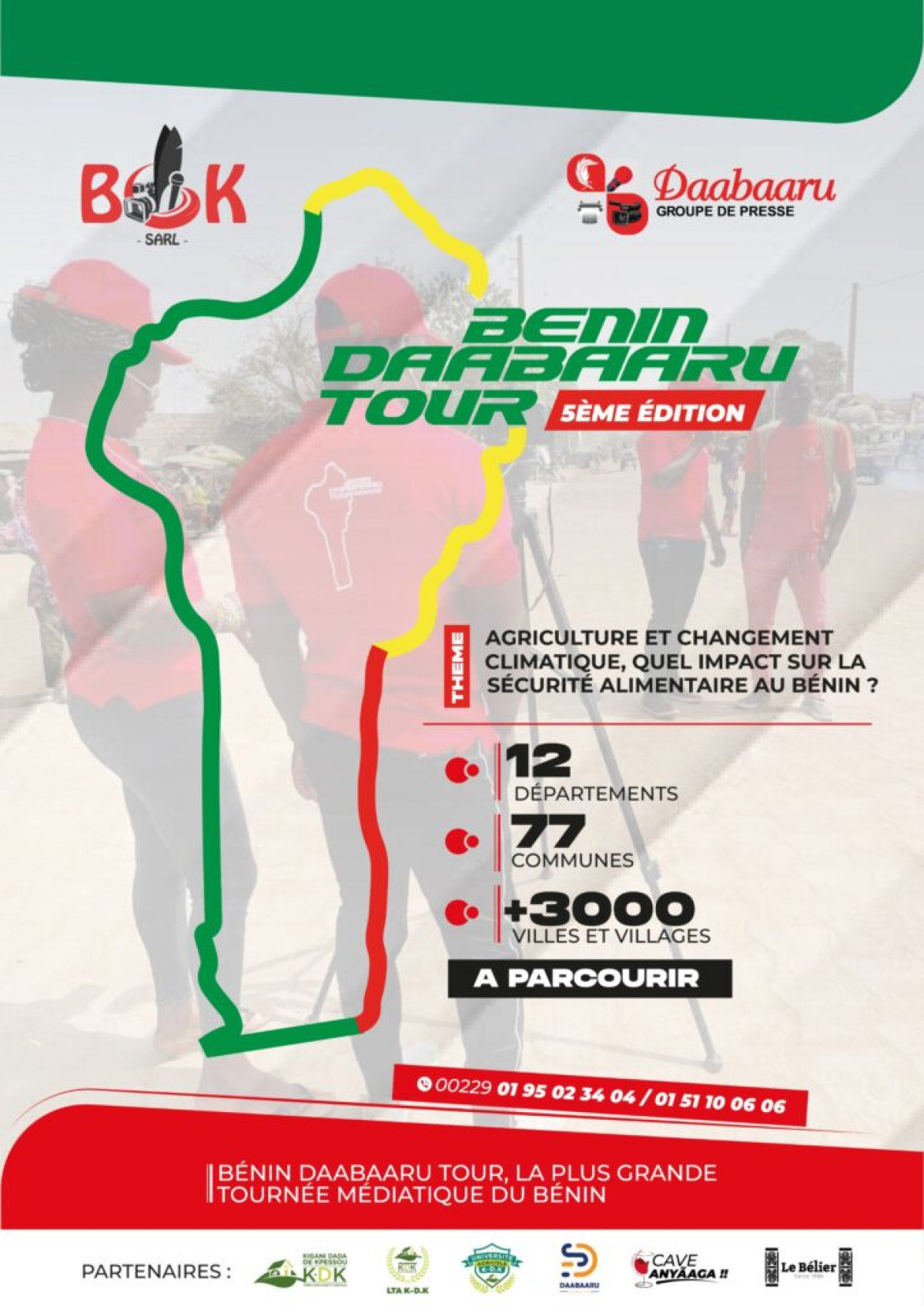 Bénin daabaaru tour: la 5e édition de la plus grande tournée médiatique du Bénin démarre le 6 janvier