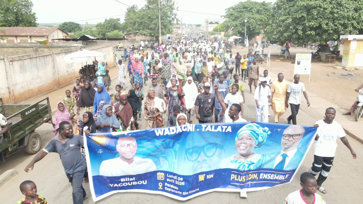 À travers une caravane à Parakou: Bilal Yacoubou et les populations main dans la main pour la victoire de Wadagni