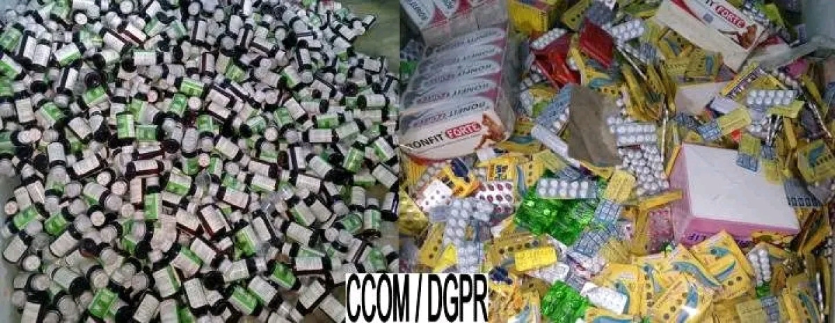 Grand-popo: 177 kg de faux médicaments interceptés, un trafiquant arrêté