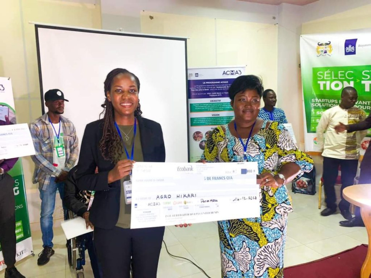 SOLUTION TIC POUR L’AGRICULTURE AU BENIN : Pad Hikari de Marietta Gonroudobou jugée innovante