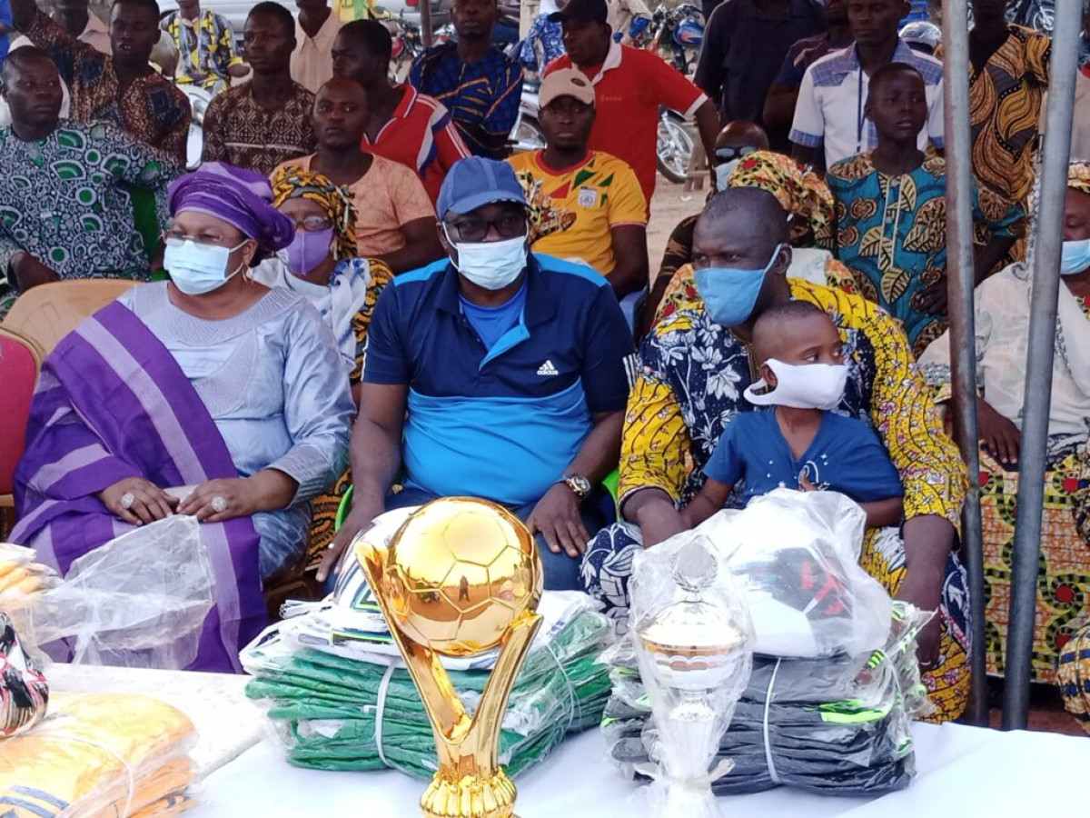 FINALE DU TOURNOI DE FOOTBALL D’UNITÉ ET DE FAIR-PLAY DU PRÉSIDENT ABIL : L’honorable Rachidi Gbadamassi parrain de la première édition