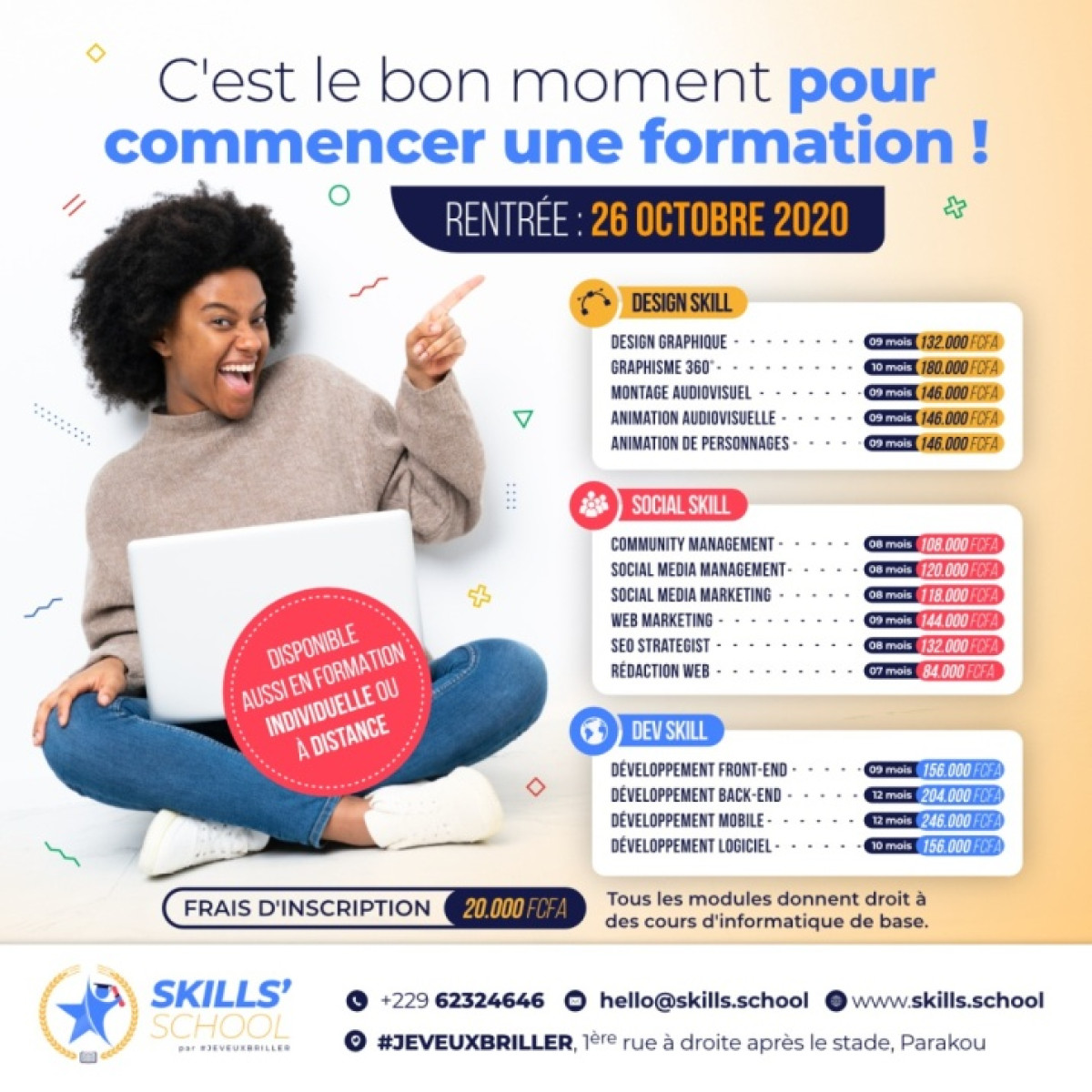 INITIATION AUX METIERS DU NUMÉRIQUE : Le centre Skills’ School du groupe «Je veux briller », lance des formations d’avenir