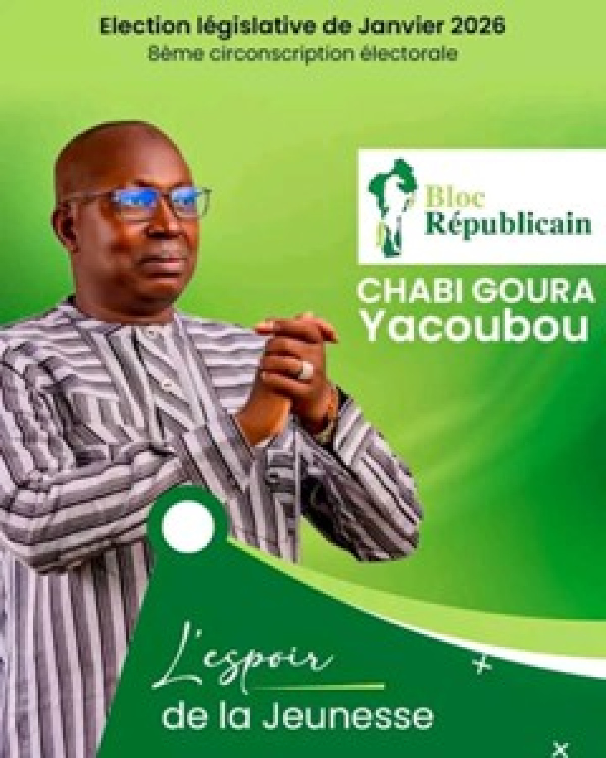 Après une large victoire du br dans la 8ᵉ circonscription électorale :L'He Yacoubou Chabi Goura, reconnaissant envers les militants