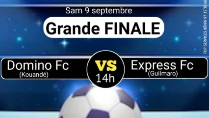 3E ÉDITION DU TOURNOI DES GRANDES VACANCES DE KOUANDÉ : La finale prévue pour le samedi 9 septembre  . Domino Fc de Kouandé et Express Fc de Guilmaro, la grosse affiche