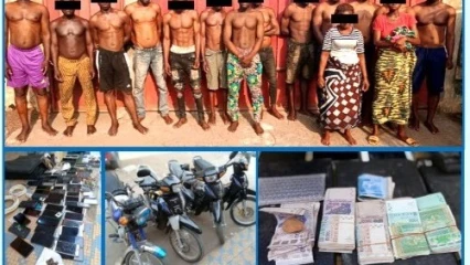 BÉNIN/INSÉCURITÉ : Un réseau de cambrioleurs démantelé  . Une forte somme et d&rsquo;importants objets saisis 