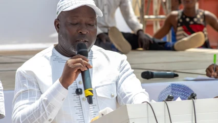 Adam Chabi Bouko au Géant meeting de la plateforme soutien Row dans le Borgou: « ceux qui votent décident. Ceux qui s'abstiennent subissent... Votons, ne nous effaçons pas »