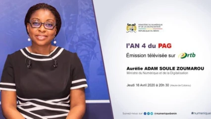 AN 4 DU PROGRAMME D&rsquo;ACTION DU GOUVERNEMENT : Le Mnd Aurélie Adam Soulé ce jeudi 16 avril à 20h 30 sur l&rsquo;ortb