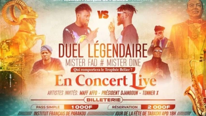 ANNULATION DU SPECTACLE  »DUEL LÉGENDAIRE » : Voici la version de l&rsquo;Institut Français de Parakou