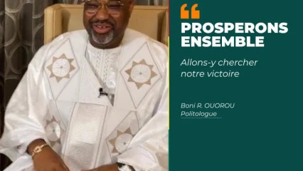 APRÈS LA PROCLAMATION DES RÉSULTATS DU SCRUTIN LÉGISLATIF   :  Richard Boni Ouorou dope le moral de ses pairs