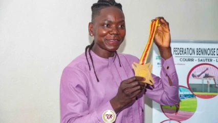 ATHLÉTISME : La béninoise Odile Ahouanwanou, championne d&rsquo;Afrique d&rsquo;heptathlon  La béninoise Odile Ahouanwanou
