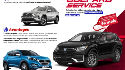 Automobile au bénin: avec guépard service, achetez le véhicule de vos rêves à 0f