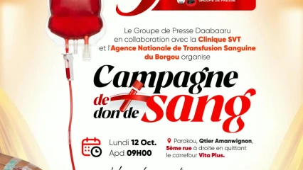 Campagne de don de sang à Parakou: pour souffler ses 9 bougies, le groupe de presse Daabaaru veut sauver des vies