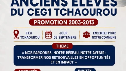Ceg1 Tchaourou :La promotion 2003-2013 se retrouve le 5 septembre prochain pour bâtir l'avenir de sa commune