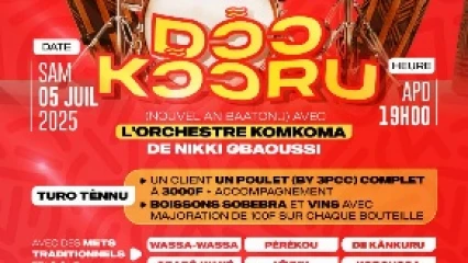 Célébration du Donkonrou ce samedi 5 juillet avec l&rsquo;orchestre de Nikki Gbaoussi: au Bar-restaurant Anyãaga, le nouvel an Baatonu rime avec ambiance
